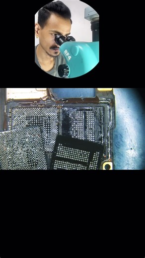 Remove Black Pasted CPU and EMMC 💡✅ #smartphone #repair #technology