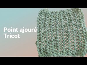 Easy to make openwork knitting stitch