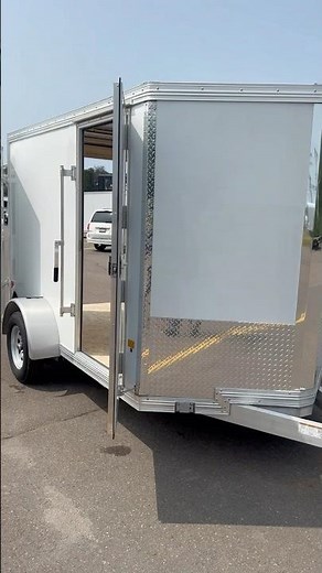 E-Z Hauler 6X10 Aluminum Enclosed Trailer. Small Footprint. Big Performance. #ezhauler