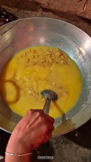 Preparation for making laddu in winter 😍 #rajasthan #deshi #village #laddu #food #shorts