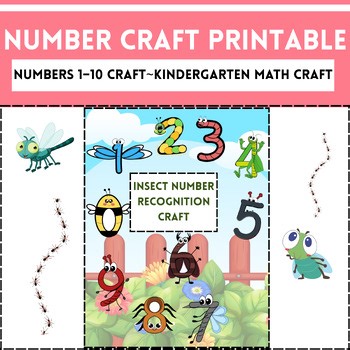 Animal Number Crafts 1–10 | Printable Math Craft for Kindergarten