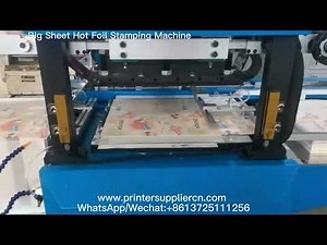 Automatic Big Sheet Hot Foil Stamping Machine