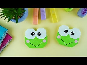 Super Easy Way to make Keroppi origami #howto #origami #diy #keroppi #frog #cute