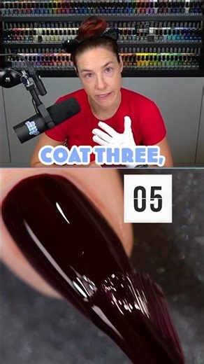 How many coats of nail polish is NORMAL??? From base to top coat let’s count 💅💯🧮