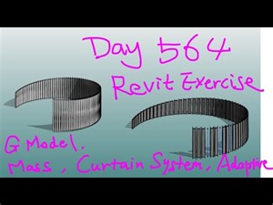 Revit Exercise (Day 564) Some Exercise using Generic Model, Curtain System, Mass, Adaptive Family