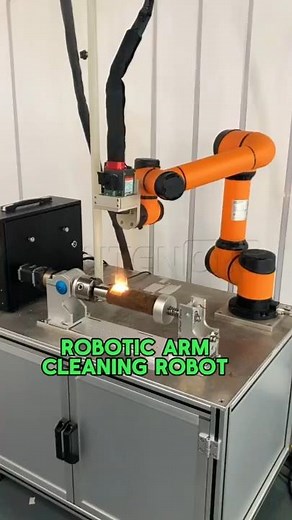 Robot + Laser = Rust’s Worst Enemy ⚡ #lasercleaning #rustremoval