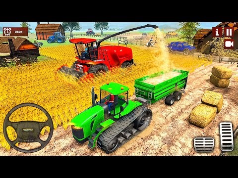 Real Tractor Farming Simulator 2025 - Harvester Tractor Driving - Android Gameplay