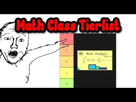 Math Class Tierlist (DO NOT TAKE ANALYSIS)