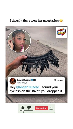 Kevin Durant Jokes About Angel Reese's Eyelash — "You Dropped It" 😂🏀 #shorts#viral#news#nba #nbafans
