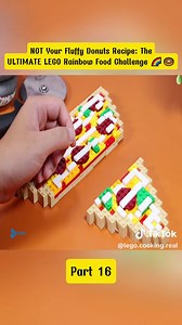 Ultimate LEGO Rainbow Food Challenge: No Fluffy Donuts