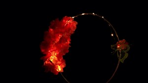 14 Pack Floral Hoop with Stand and LED Fairy Lights 12 inch Metal Rings for DIY Centerpiece Table Decorations Crafts Macrame Rings Hoop Wreath Dream Catcher Rings Wedding Christmas Wreaths, Gold