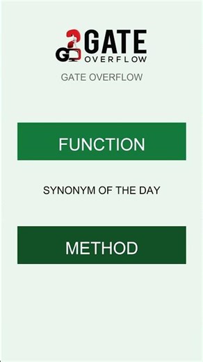 Synonym of the Day: Function = Method 🔗 #Shorts #CS