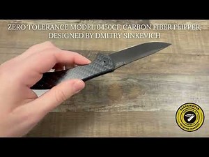 ZERO TOLERANCE MODEL 0450CF, CARBON FIBER FLIPPER, DESIGNED BY DMITRY SINKEVICH 1