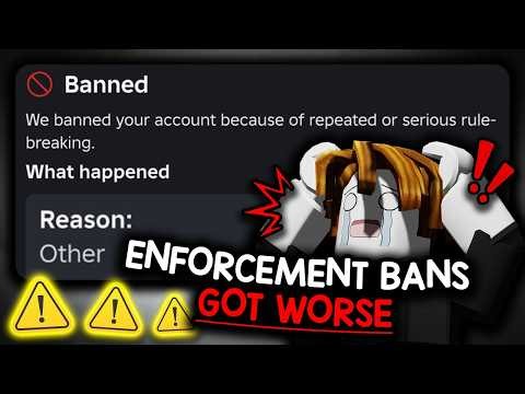 New Roblox Enforcement Bans... (it got worse)