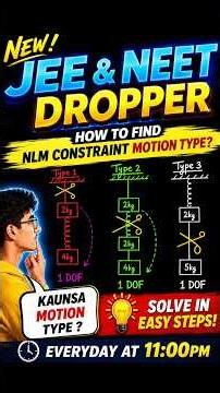 💡 NLM Block & Spring Problem Trick! ✂️ Constraint Motion for JEE & NEET 🚀
