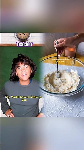 Mark outsmarts teacher…😈😂 #riddle#funny