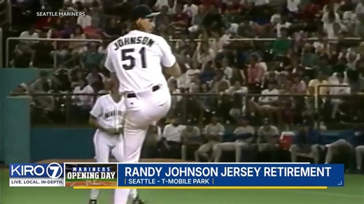 VIDEO: Pitcher Randy Johnson jersey retirement