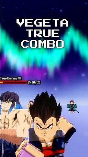 [ROBLOX] SHONEN UNLEASHED VEGETA TRUE COMBO (72% - 91 DMG) #roblox #anime #shonenunleashed #rblx