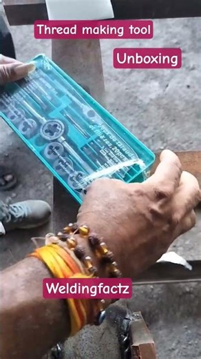 unboxing tap and die set to make internal and external threads #unboxing #tool #threading
