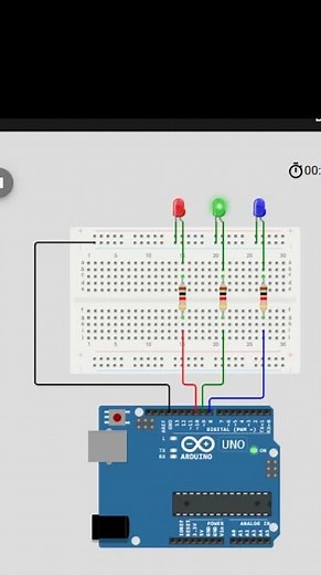 Arduino 3 LED Blink Project | School project | Stem project