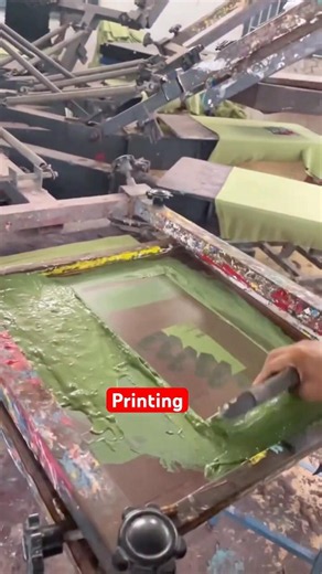 Stranger Tshirt printing by screen print process #print #color #dye #textilefinishing #tshirt