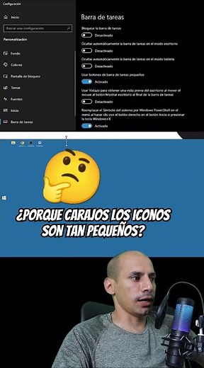 como cambiar el tamaño de los iconos y la barra de tareas en Windows 10 guía de personalización