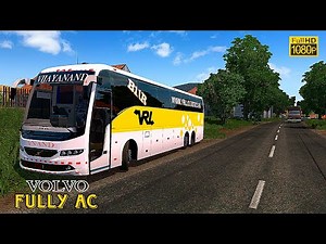 VRL fully ac travel bus volvo 9700 BR11 full gameplay video use headphones better experience HD