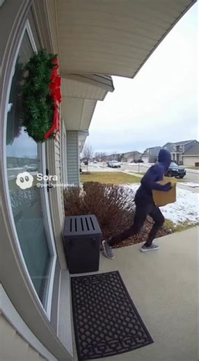 Thief Hears Baby Crying While Stealing Package