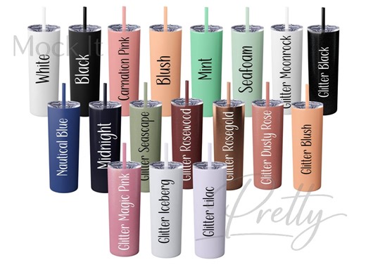 Buy Canva Editable Color Chart for Maars 20oz Skinny Tumbler, 18 Colors Canva Template, Matching Lid & Straw Online in India - Etsy