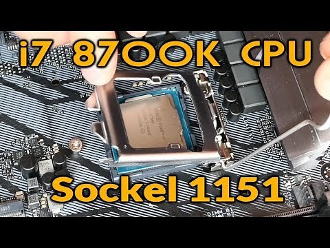 i7 8700K LGA 1151 CPU montieren auf ein ASUS Strix Z370-F Gaming