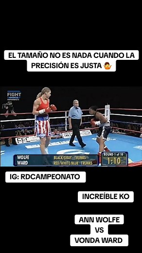 ANN WOLFE CONTRA VONDA WARD: UN KO ESCALOFRIANTE 👀🥊 #AnnWolfe #vondaward #boxeofemenino#virals | Boxeo Alvearense