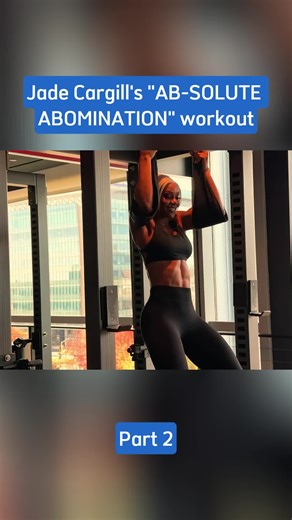 Jade Cargill's AB-SOLUTE ABOMINATION workout #jadecargill #gymtok #wwe #workout #fyp