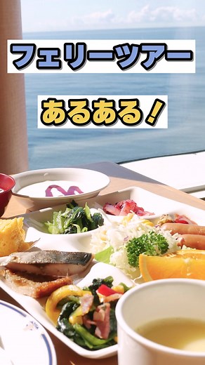海を眺めながらの食事は最高です☺️ #フェリー #船旅旅行 #太平洋フェリー #フェリー旅 #あるある動画