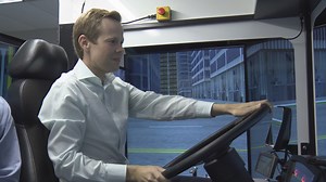 Behind the wheel of TransLink’s new high-tech bus simulator