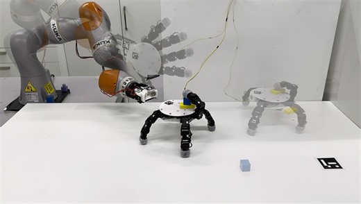 Watch This Incredible Handy Robot Detach, Scuttle Around Like A Spider, And Pick Up Objects