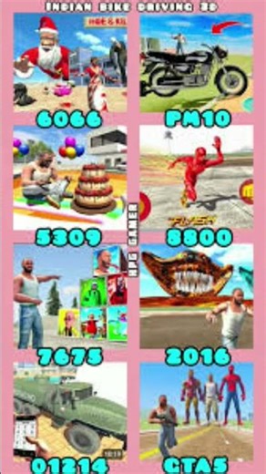 Indian Bikes Driving 3D || All NEW CHEATS CODES #shorts​​ #short​​