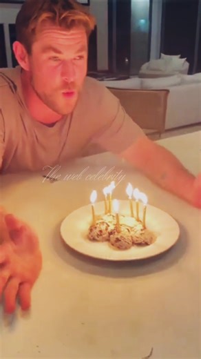 Chris Hemsworth celebrate birthday 🎂🎉 #chrishemsworth #hollywood #celebrity