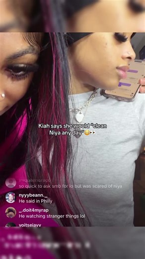 Kiah gets on live saying she would fight Niya after beefing with Maj🤔 #niyadenee #fypシ゚viral #fyp #fypシ #foryoupage