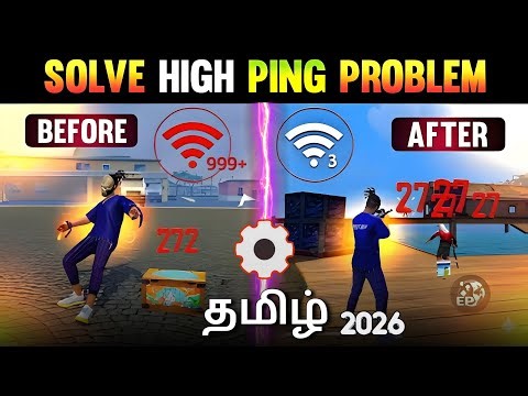 ​🔥 Free Fire 999+ Ping Problem Solution 2026 Tamil | 🚀 2 நிமிடம் போதும்! High Ping Fix Trick