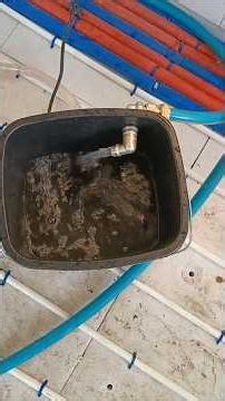 I fill the heating system with distilled water.