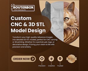 Professional Custom 3D STL Model Design Service: CNC & 3D Printing Files - Etsy