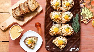 Shrimp Salad Toast Skagen Recipe