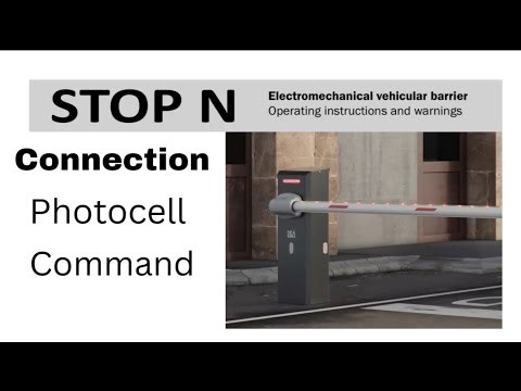 How to Wire of Photocell STOP N Automatic Barrier.