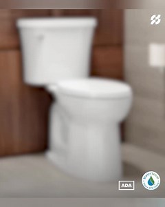 Kohler Kingston Toilets offer versatility and performance for jobs of any size. The Comfort Height® bowl meets ADA standards, offering comfort and safety to customers. Everything you need for easy installation is included in the box of this Complete Solution Toilet: tank, bowl, seat, wax ring, and mounting hardware. | Ferguson