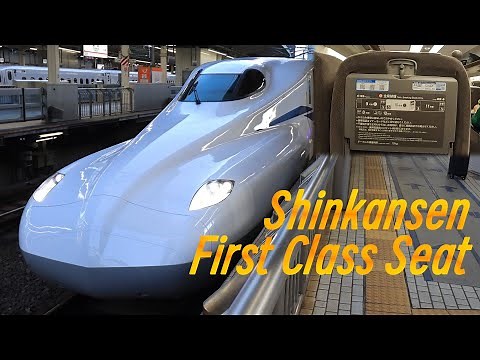 FIRST CLASS on Shinkansen from Fukuoka to Osaka