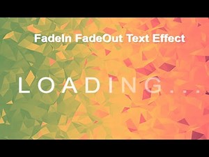 Css Fade In Fade Out Text Effect, Css Transition Fade In, Transition Effects Css3