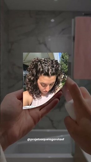 Inspirações de penteados para cabelos curtos e ondulados ✨️💌🪞(Cr vídeo de fundo: @narjisseglow)