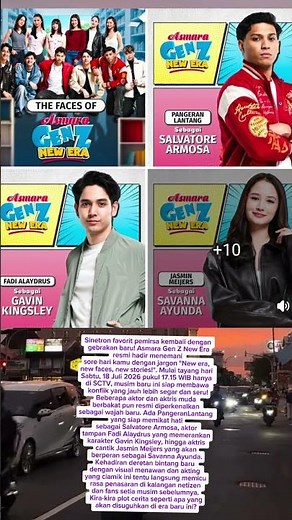 RESMI RILIS!Wajah Baru & Cerita Baru di Asmara Gen Z New Era #agz #viral #fyp