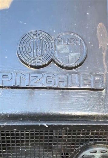 Pinzgauer military utility vehicle in English Countryside