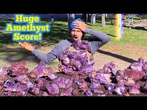 HUGE Amethyst found in Canada! | NEW LOCATION! | Quartz Crystal Mining